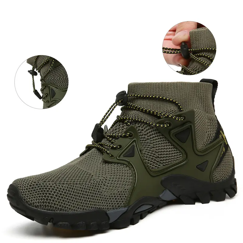 Summer Men's Casual Shoes Mesh Breathable Men's Sneakers Outdoor Slip-On Men's Shoes Lightweight Men's Wading Shoes Hot Sale
