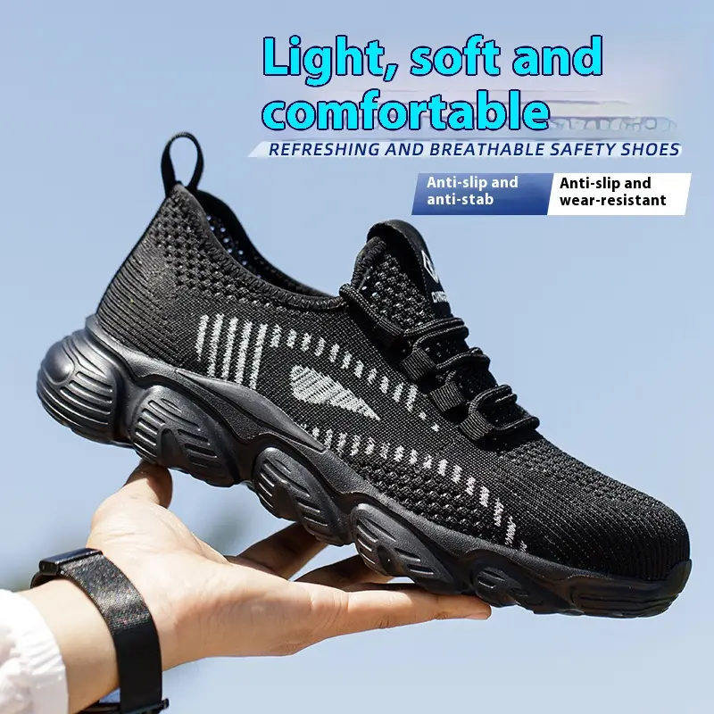 New Men Work Boots protection Shoes With Anti Smashing and Anti Piercing Steel Toe Caps, Safety Shoes Wear Resistant Seasons