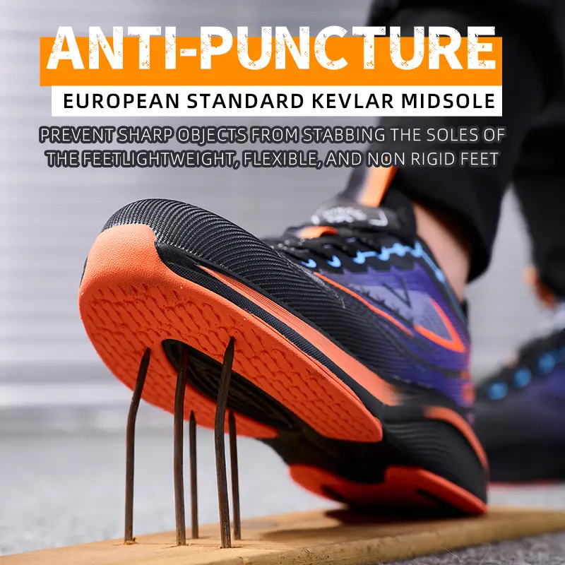 Summer New Work Safety Shoes Steel Toe Cap Work Shoes Protection Sneakers Work Boots Indestructible shoes Puncture-Proof Boots