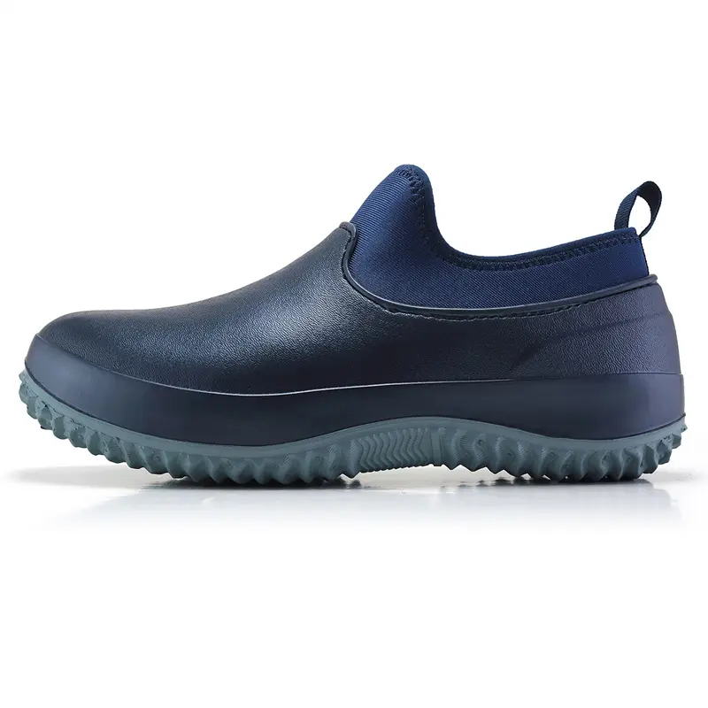 Mens Kitchen Working Shoes Non-slip Waterproof Chef Shoes Casual Unisex Work Shoes Water Shoes Rain Cotton Boots Plus Size 35-47