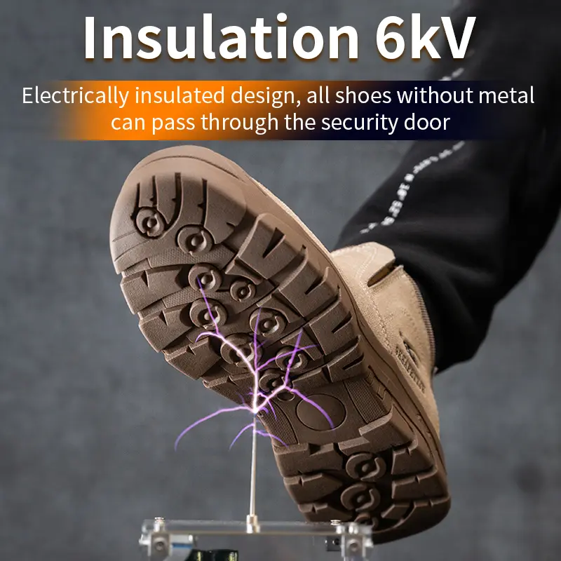 Anti scalding Welding shoes Work Boots Men Puncture-Proof Safety Shoes Men Wear resistant Indestructible shoes Protection Boots