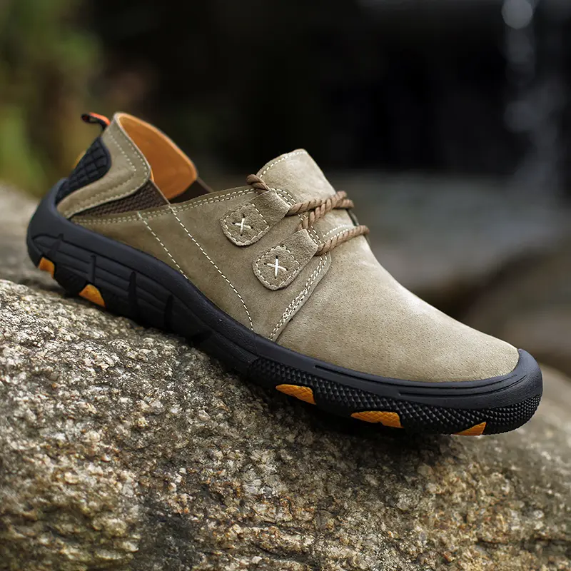 New Men's Casual Shoes Plus Size Genuine Leather Men's Shoes Outdoor Men's Flat Shoes Breathable Fashion Sneakers Man Boat Shoes