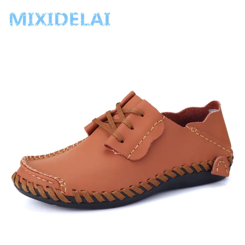 Men Leather Shoes Casual 2025 Autumn Fashion Shoes For Men Designer Shoes Casual Breathable Big Size Mens Shoes Comfort Loafers