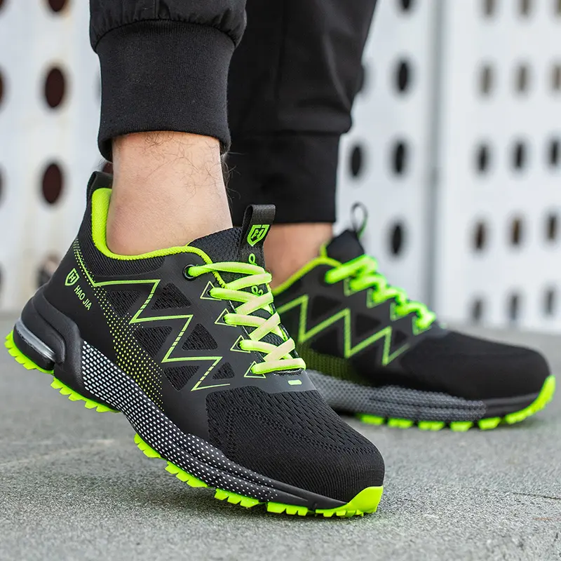 Lightweight Safety Shoes Men Steel Toe Sneaker Anti-stab Anti-smash Work Safety Boots Fashion Man Work Shoes Protective Footwear