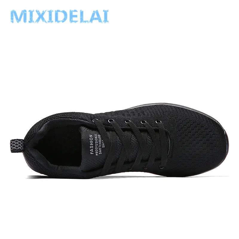 MIXIDELAI New Mesh Men Casual Shoes Lac-up Men Shoes Lightweight Comfortable Breathable Walking Sneakers Tenis Feminino Zapatos