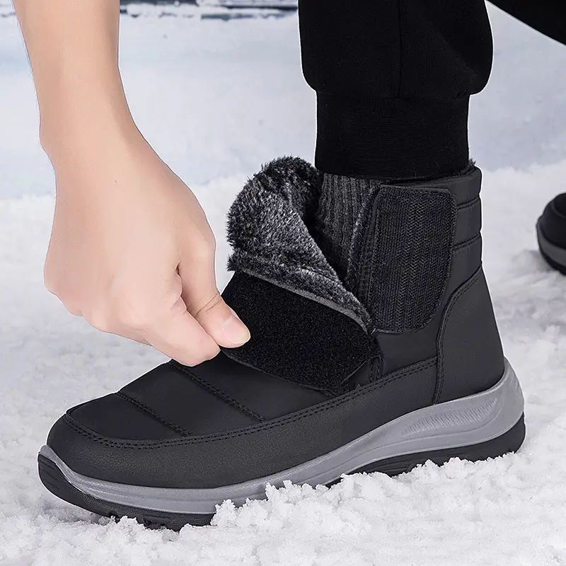 New Winter Men's Boots Snow Boots Thicken Warm Plush Waterproof Non-slip Outdoor Casual Ankle Boots Size 36-46 Men Cotton Shoes