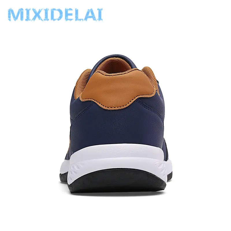2025 New Fashion Men Sneakers for Men Casual Shoes Breathable Lace up Mens Casual Shoes Spring Leather Shoes Men chaussure homme