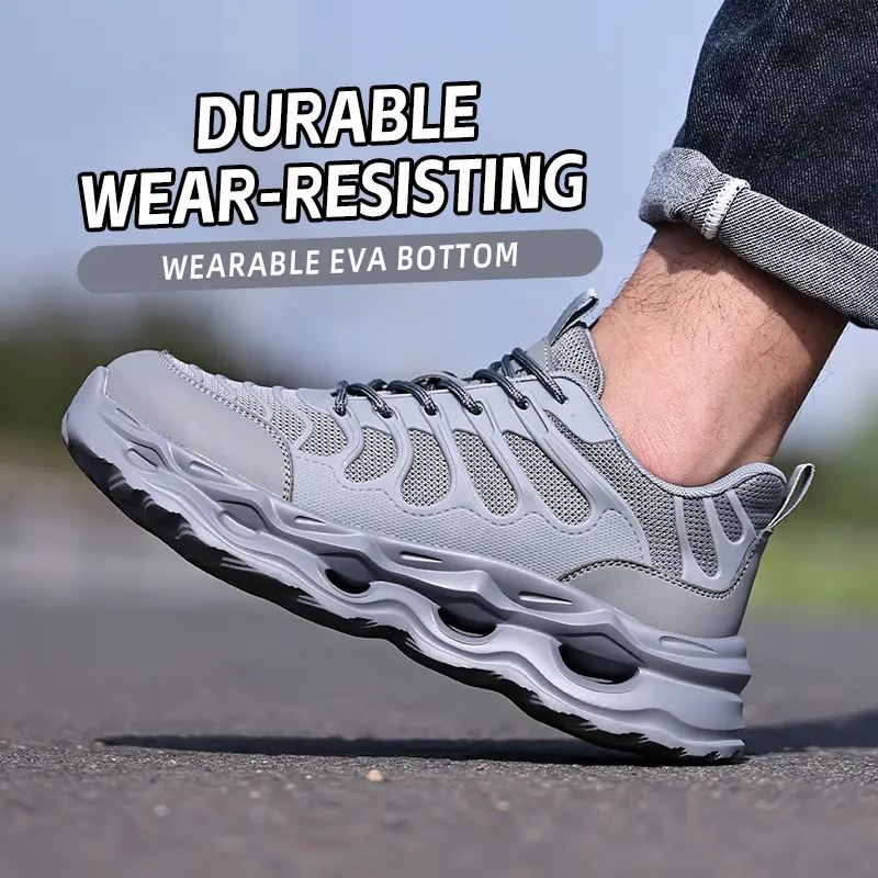 Fashion Sneakers Safety Shoes Men Lightweight comfort Protection Shoes Work Sneakers Puncture-Proof Security Steel toe shoes