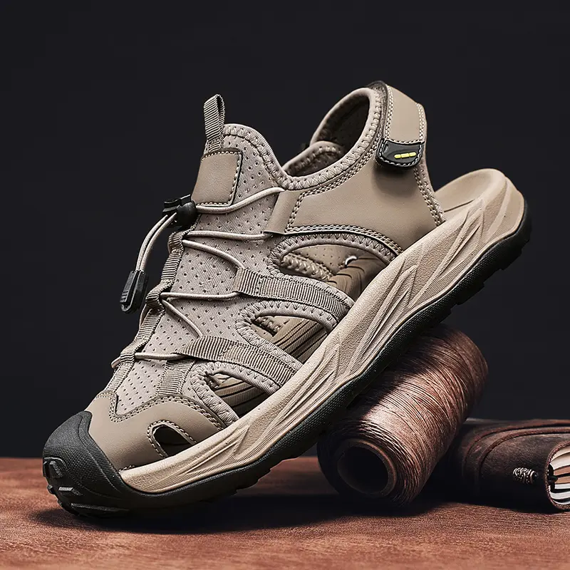 New Soft Male Shoes Breathable Stretch Fabric Men Sandals Summer Men's Shoes Beach Sandals Man Fashion Outdoor Casual Sneakers