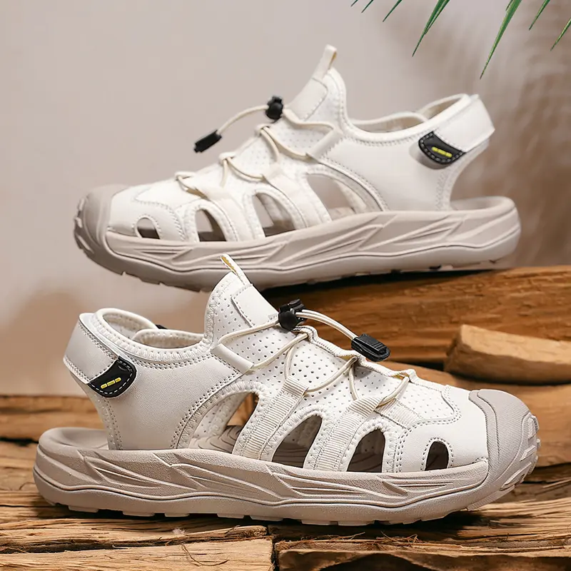 New Soft Male Shoes Breathable Stretch Fabric Men Sandals Summer Men's Shoes Beach Sandals Man Fashion Outdoor Casual Sneakers