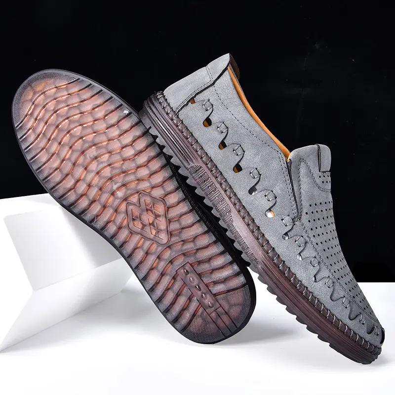 Breathable With Holes Men's Casual Shoes Lightweight Business Men Shoes Comfortable Men's Driving Shoes Men's Loafers Sneakers