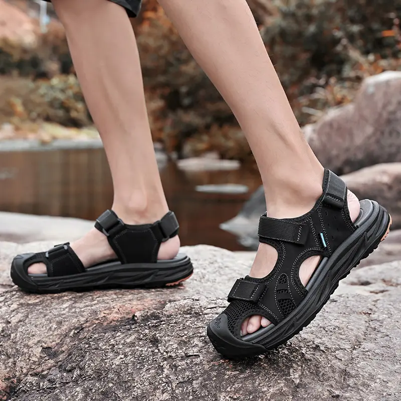 Summer Men's Sandals Outdoor Walking Sandals Roman Style Casual Shoes Brand Men's Wading Sandals Big Size Lightweight Sneakers