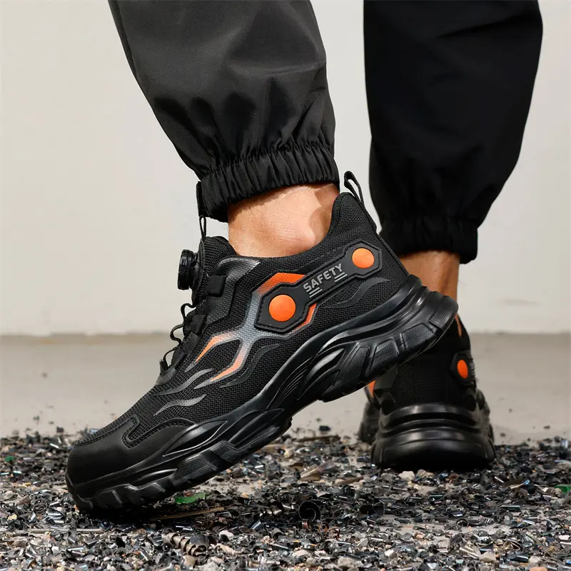 New Safety Boots Men Work Indestructible Shoes Sneakers Steel Toe Protective Boots Anti-smash Anti-puncture Work Safety Shoes