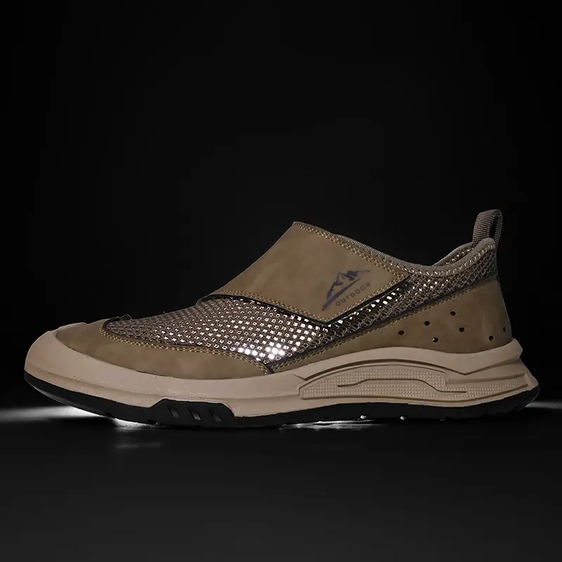 New Non-Slip Driving Shoes Men's Casual Style Sneakers Breathable Outdoor Shoes Mesh Surface Refreshing Summer Casual Flats