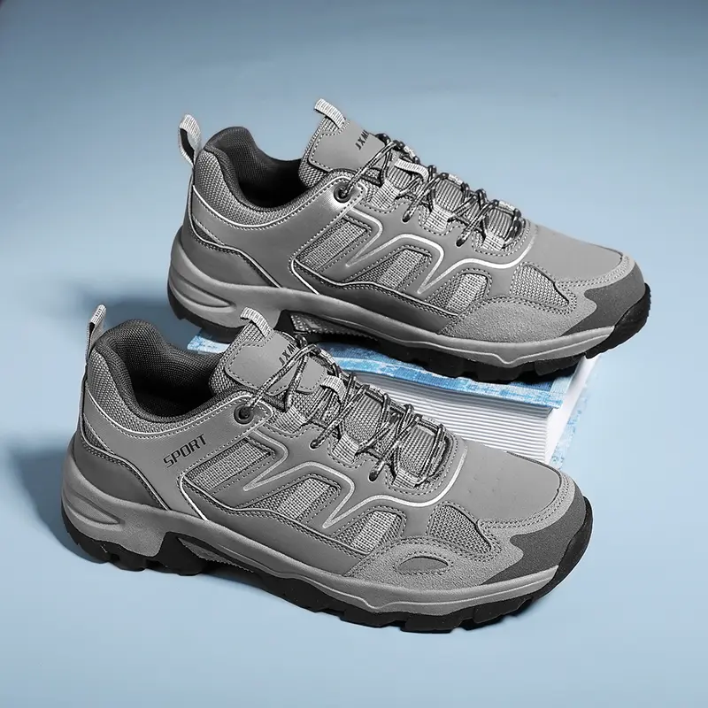 New Lightweight Men Casual Shoes Spring Fashion Non-Slip Breathable Walking Sneakers Plus Size Outdoor Mesh Couple Hiking Shoes