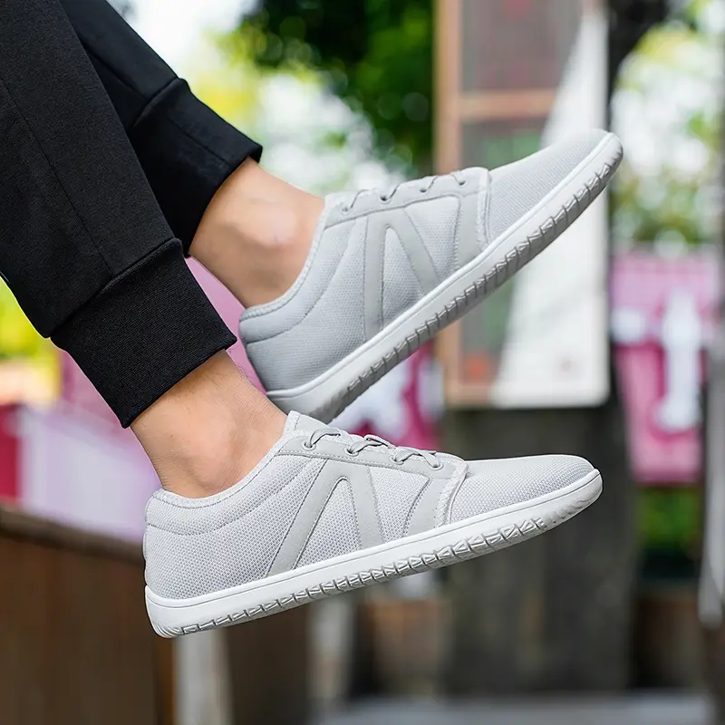 Men Summer Wide Toe Loafers Mesh Casual Shoes Breathable Men's Sneakers Fashion Male Outdoor Walking Rubber Flats Driving Shoes