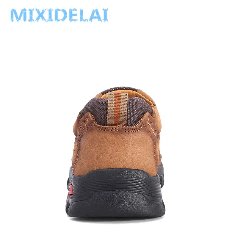 MIXIDELAI Genuine Leather Men Shoes England Trend Male Footwear Set Foot Men's Casual Outdoors Man Flats Work Shoes Large Size48