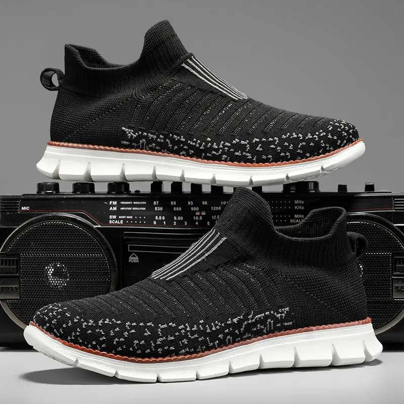 Large Size Men's Shoes Mesh Men Casual Shoes Fashion Breathable Outdoor Wading Shoes Men's Lace-Up Flats Comfortable Sneakers