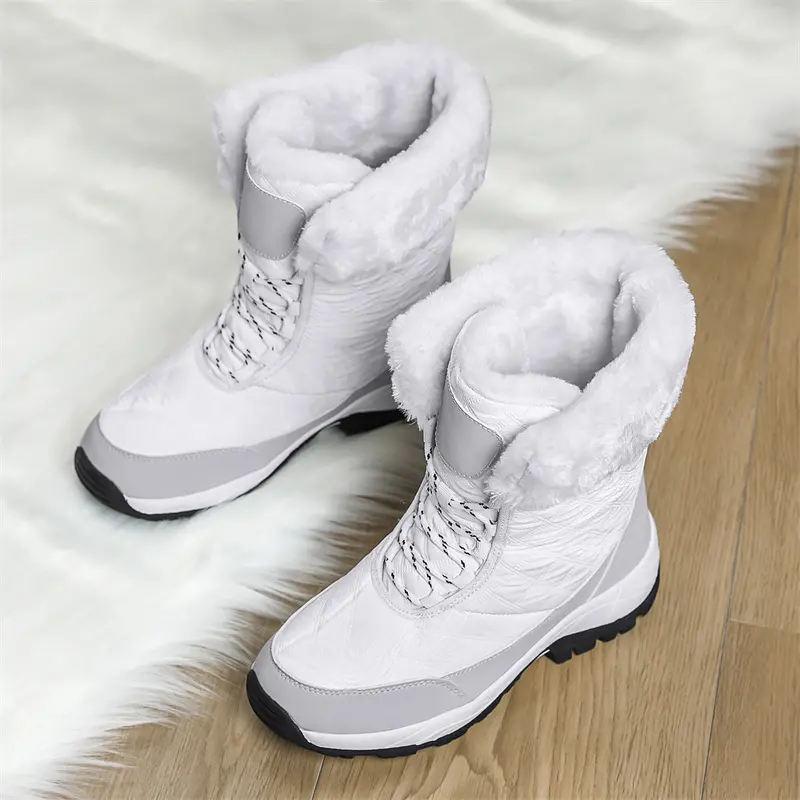 Brand Winter Women's Snow Boots Outdoor Non-slip Sneakers Plush Warm Woman's Waterproof Winter Boots Women Platform Ankle Boots