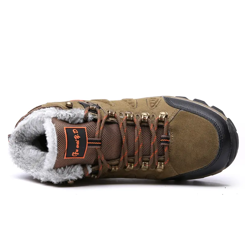 MIXIDELAI 2024 New Big Size Men Boots for Men Winter Snow Boots Warm Fur&Plush Lace Up High Top Fashion Men Shoes Sneakers Boots