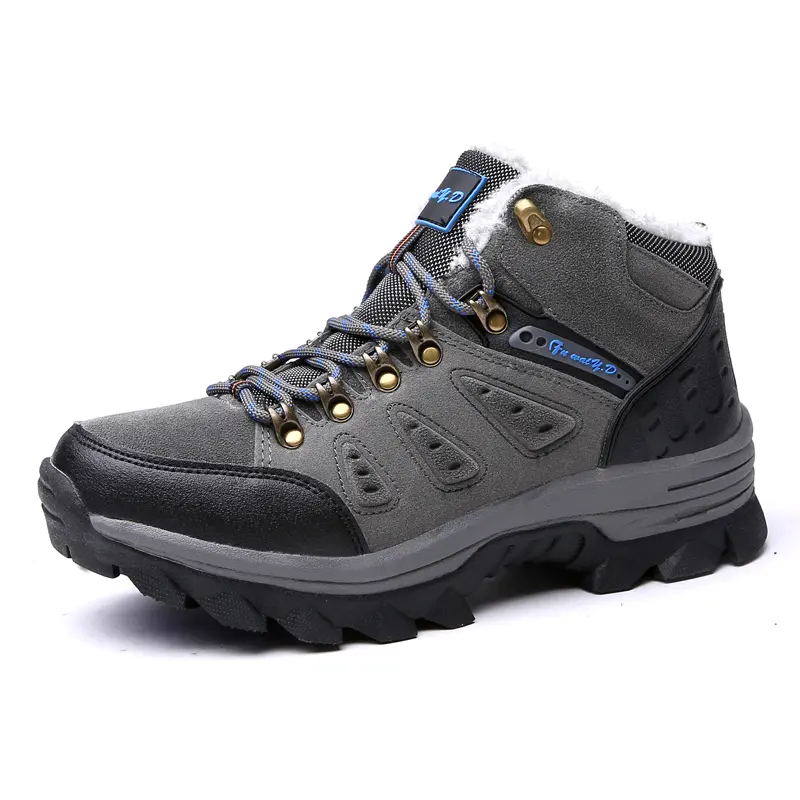 MIXIDELAI 2024 New Big Size Men Boots for Men Winter Snow Boots Warm Fur&Plush Lace Up High Top Fashion Men Shoes Sneakers Boots
