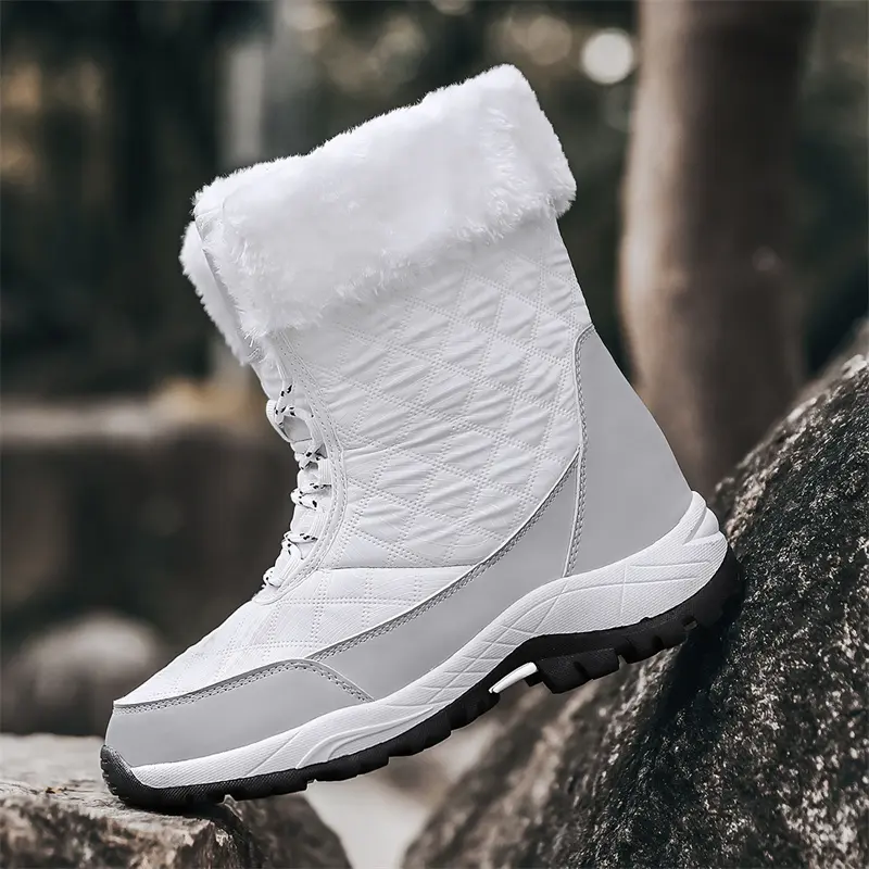 Brand Winter Women's Snow Boots Outdoor Non-slip Sneakers Plush Warm Woman's Waterproof Winter Boots Women Platform Ankle Boots