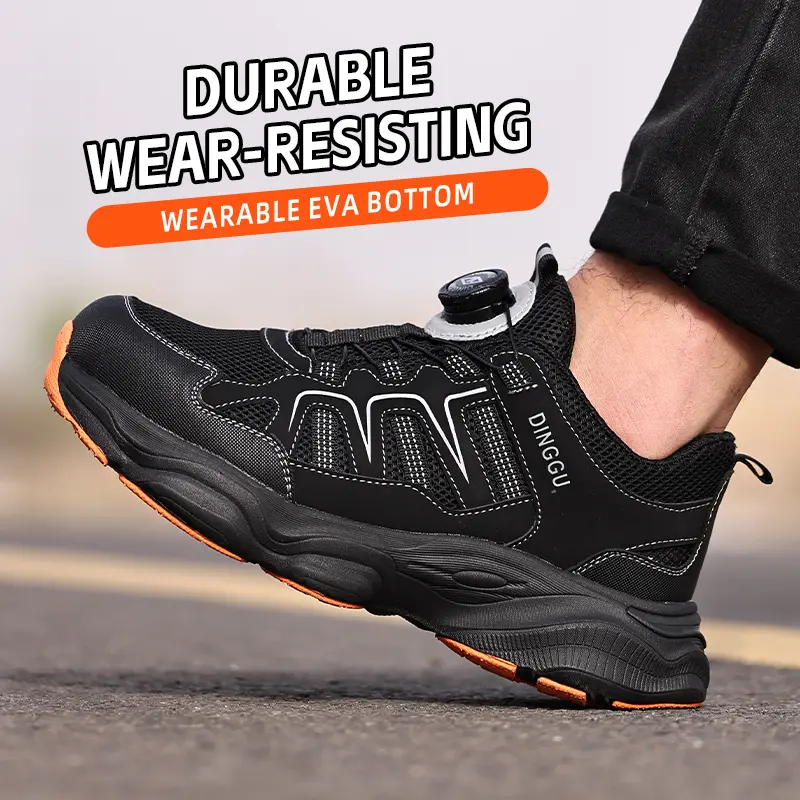 Breathable Indestructible shoes Anti puncture Safety Shoes Men Anti-smash Work Sneakers Men Steel toe shoes Security footwear