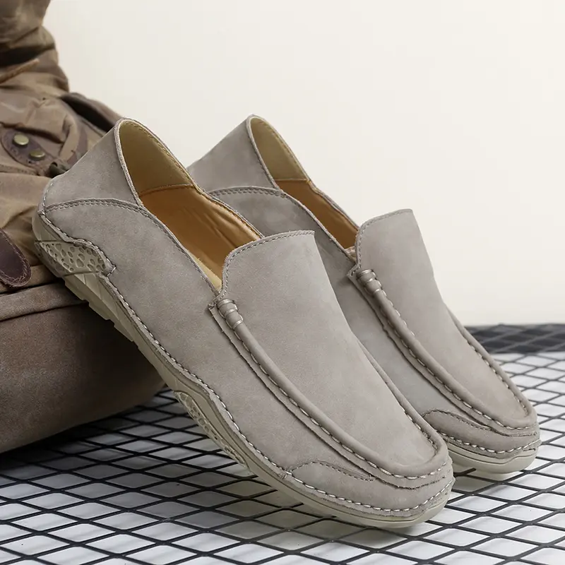 Genuine Leather Men Shoes Casual Luxury Brand Soft Men's Loafers Moccasins Italian Breathable Slip on Male Boat Shoes Plus Size