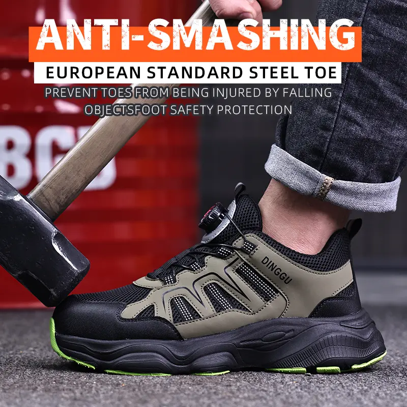 Breathable Indestructible shoes Anti puncture Safety Shoes Men Anti-smash Work Sneakers Men Steel toe shoes Security footwear