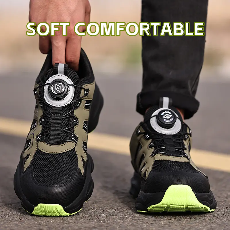 Breathable Indestructible shoes Anti puncture Safety Shoes Men Anti-smash Work Sneakers Men Steel toe shoes Security footwear