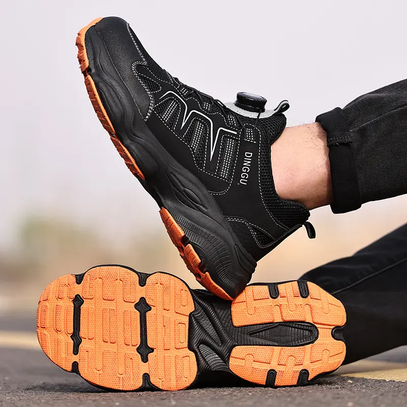 Breathable Indestructible shoes Anti puncture Safety Shoes Men Anti-smash Work Sneakers Men Steel toe shoes Security footwear