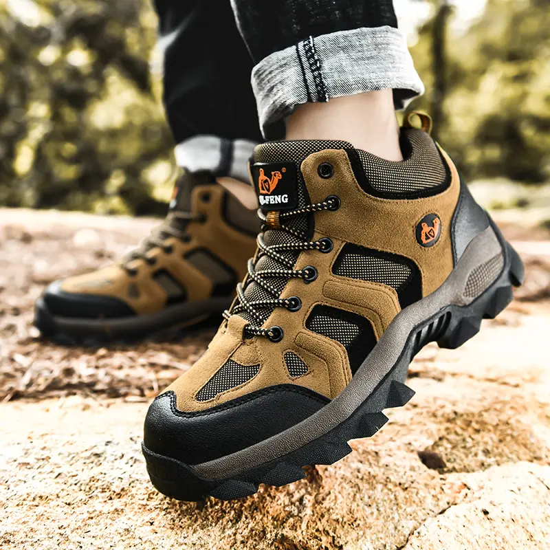 Brand Men's Winter Boots Plush Warm Men's Snow Boots Outdoor Comfortable Men's Ankle Boots Waterproof Hiking Boots Sneakers