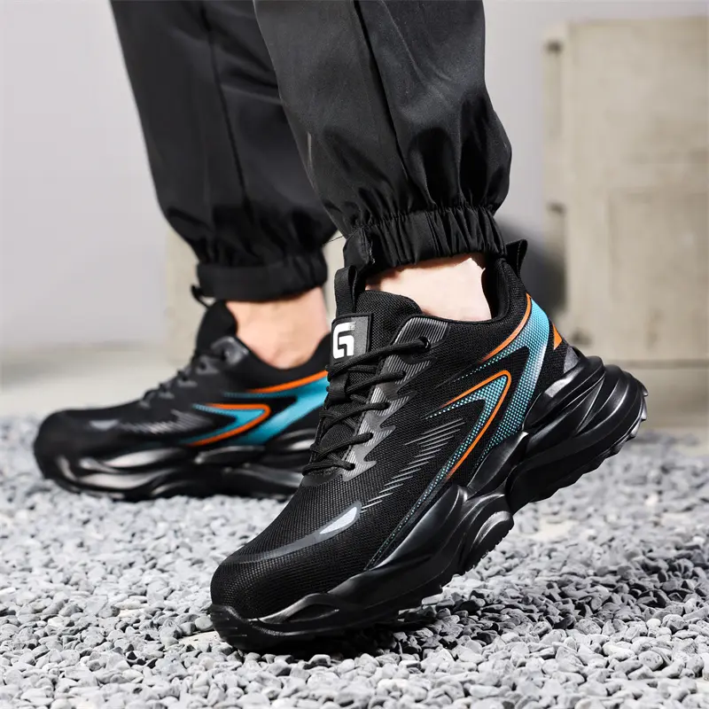Work Sneakers for Men Safety Shoes Anti-smash Anti puncture Indestructible shoes Breathable comfort Steel Toe Protection Shoes