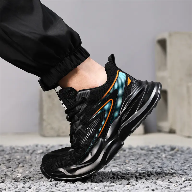 Work Sneakers for Men Safety Shoes Anti-smash Anti puncture Indestructible shoes Breathable comfort Steel Toe Protection Shoes