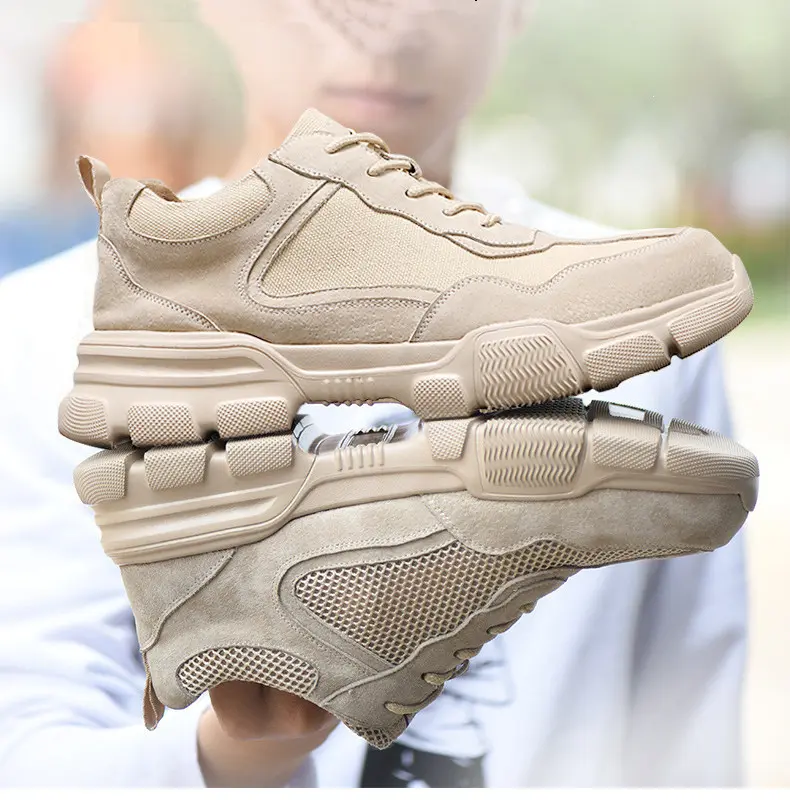 Security Casual Sneakers Men Shoes Work Boots Steel Toe Shoes Anti-smash Anti-puncture Indestructible Shoes Protective Boots