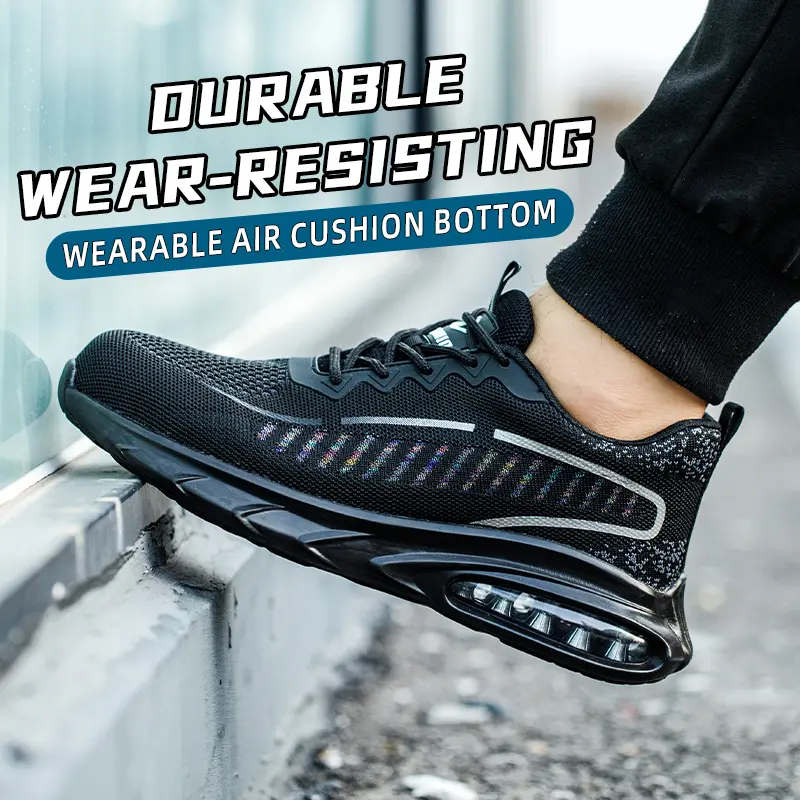 Men Steel Toe Safety Shoes Indestructible Construction Working Shoes Protection Male Footwear Breathable Hiking Industry Boots