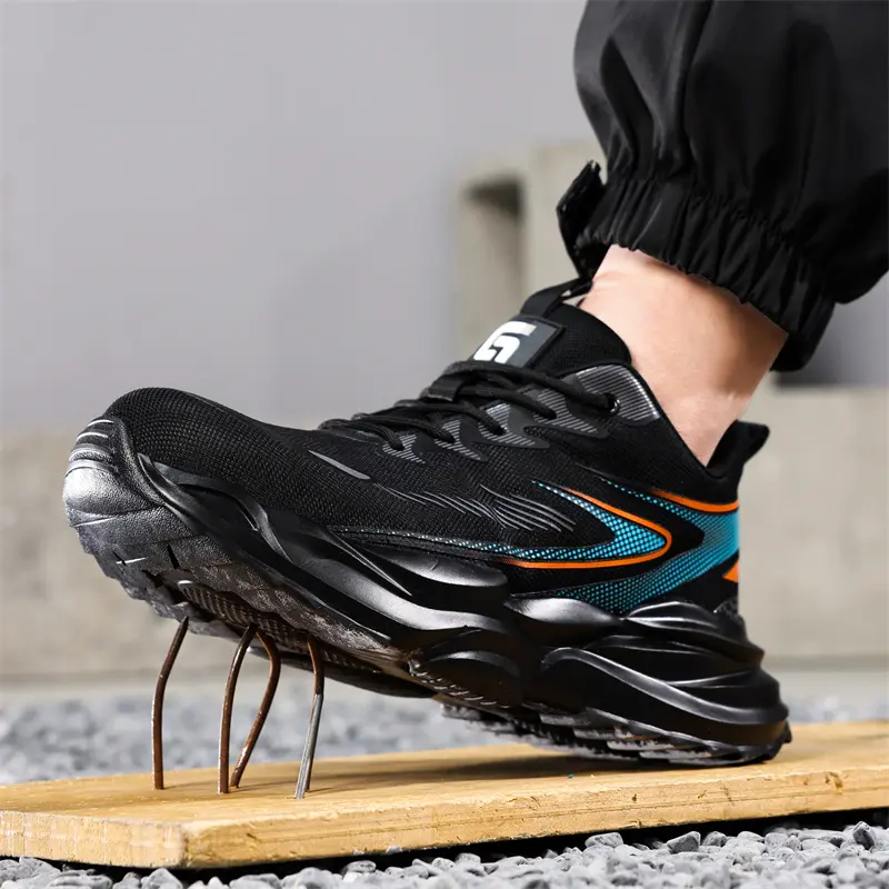 Work Sneakers for Men Safety Shoes Anti-smash Anti puncture Indestructible shoes Breathable comfort Steel Toe Protection Shoes