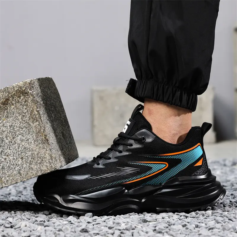 Work Sneakers for Men Safety Shoes Anti-smash Anti puncture Indestructible shoes Breathable comfort Steel Toe Protection Shoes