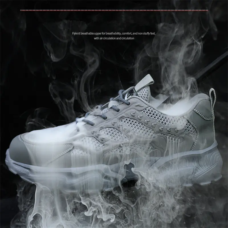 Security Men Shoes Anti smashing anti puncture Safety Shoes Men Work Sneakers Steel Toe shoes Indestructible Industrial Shoes