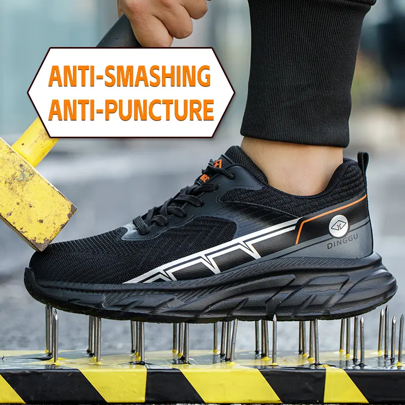 Working Sneakers Men Brand Indestructible Shoes New Safety Shoes Men Anti-smash Anti-puncture Protective Shoes Work Boots Male