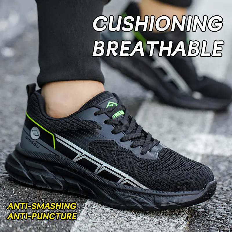 Working Sneakers Men Brand Indestructible Shoes New Safety Shoes Men Anti-smash Anti-puncture Protective Shoes Work Boots Male