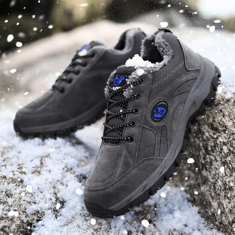 MIXIDELAI Brand Winter Shoes Men Big Size 38-48 Super Warm Men's Boots Sneakers Ankle Warm Plush Snow Boots For Man Footwear