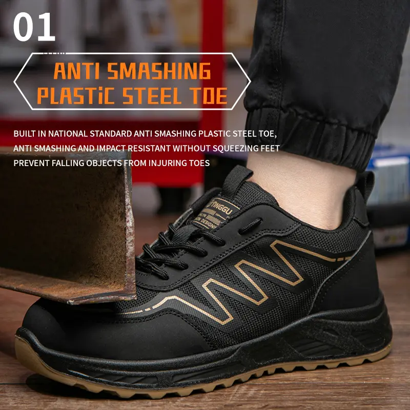 Breathable Safety Shoes Men Summer Work Shoes Puncture-Proof Composite toe Security Sneakers 6kv insulating shoes Protection