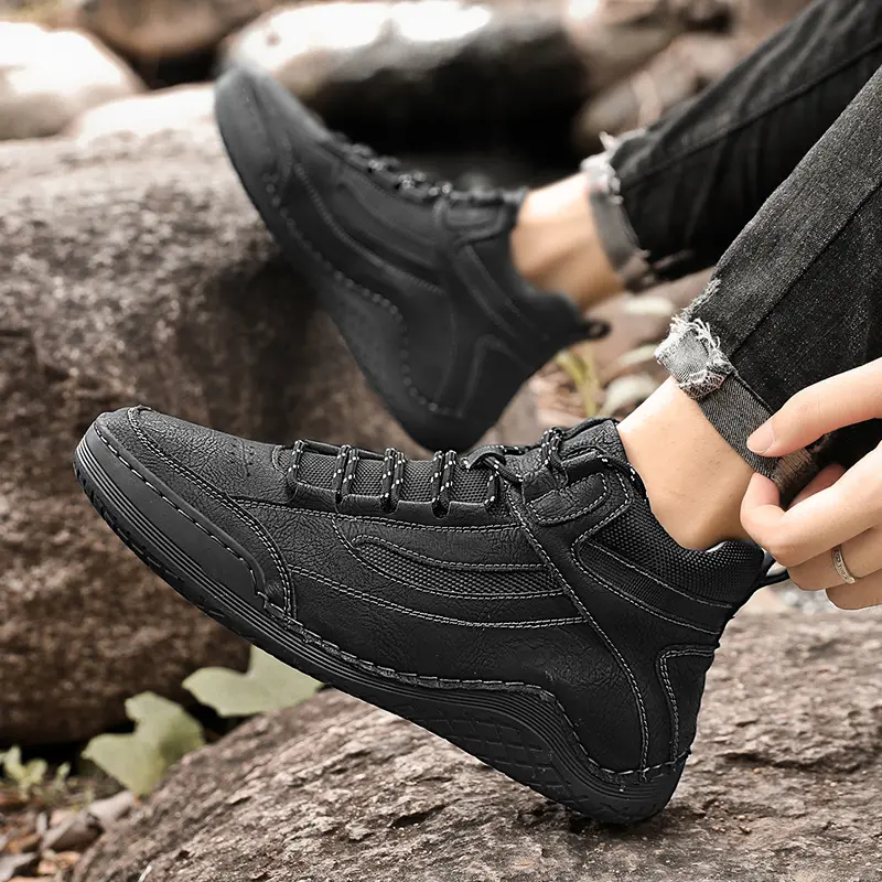 New Winter Warm Men Snow Boots High Quality Comfortable Men's Ankle Boots Winter Plush Warm Men Shoes Outdoor Casual Sneakers