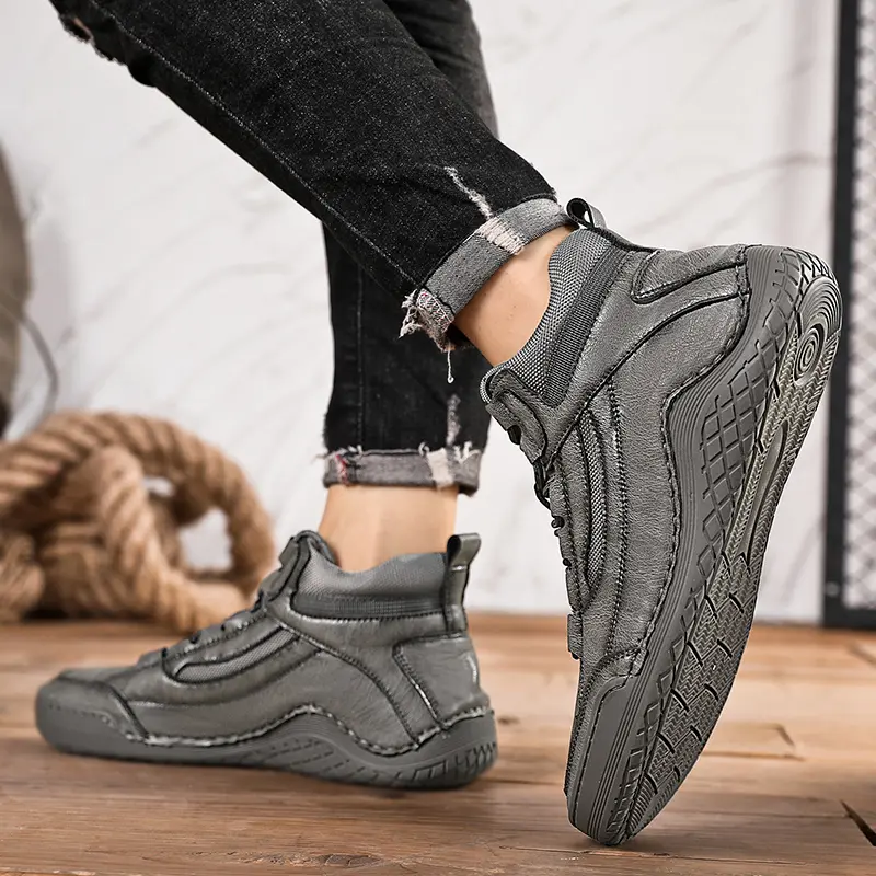 New Winter Warm Men Snow Boots High Quality Comfortable Men's Ankle Boots Winter Plush Warm Men Shoes Outdoor Casual Sneakers
