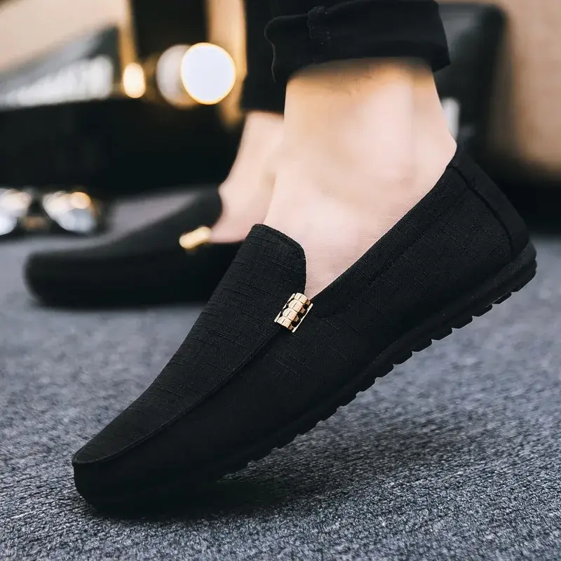 Men's Casual Shoes Soft Sole Loafers High Quality Slip on Sneakers Comfortable Men Driving Shoes Formal Party Flats Plus Size 46