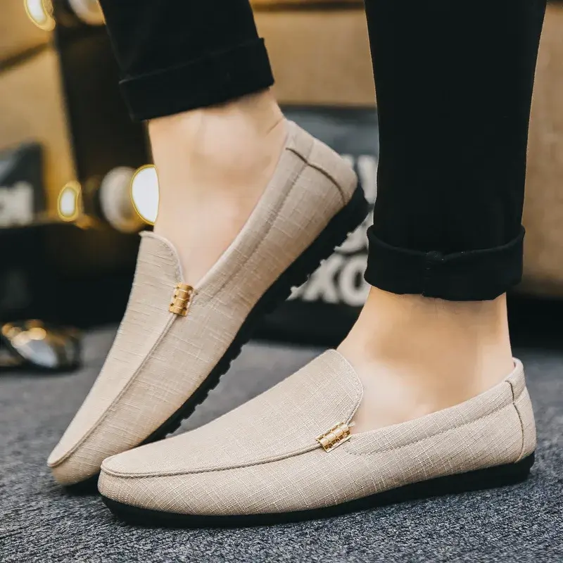 Men's Casual Shoes Soft Sole Loafers High Quality Slip on Sneakers Comfortable Men Driving Shoes Formal Party Flats Plus Size 46