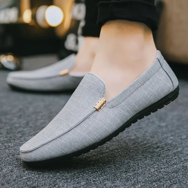 Men's Casual Shoes Soft Sole Loafers High Quality Slip on Sneakers Comfortable Men Driving Shoes Formal Party Flats Plus Size 46