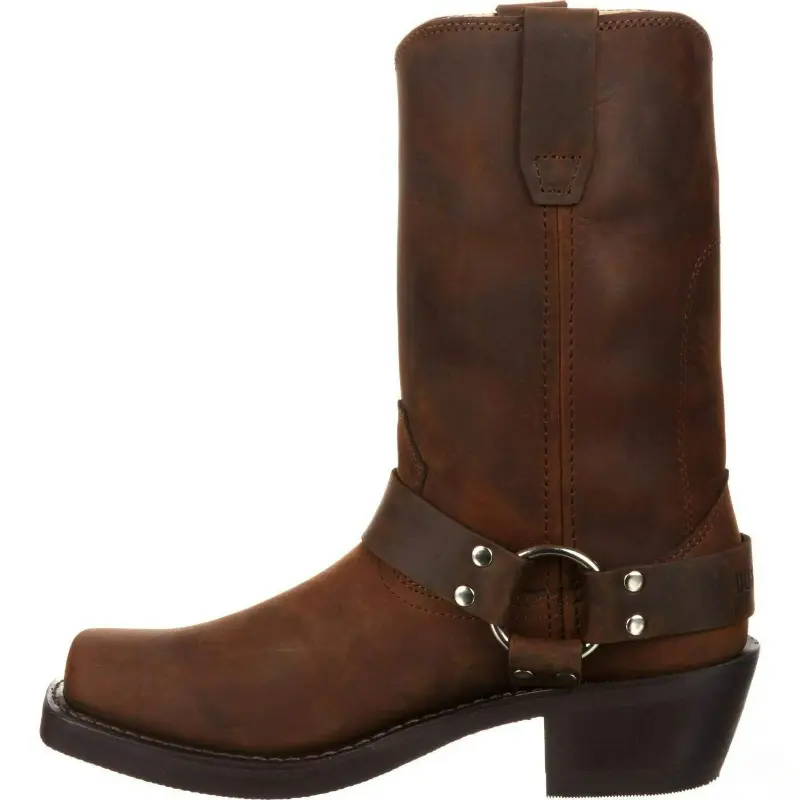 Luxury Retro Men's Cowboy Boots Mid Calf Western Boots New Buckle Strap Knight Boots Pu Leather Slip on Men Boot Plus Size 38-48