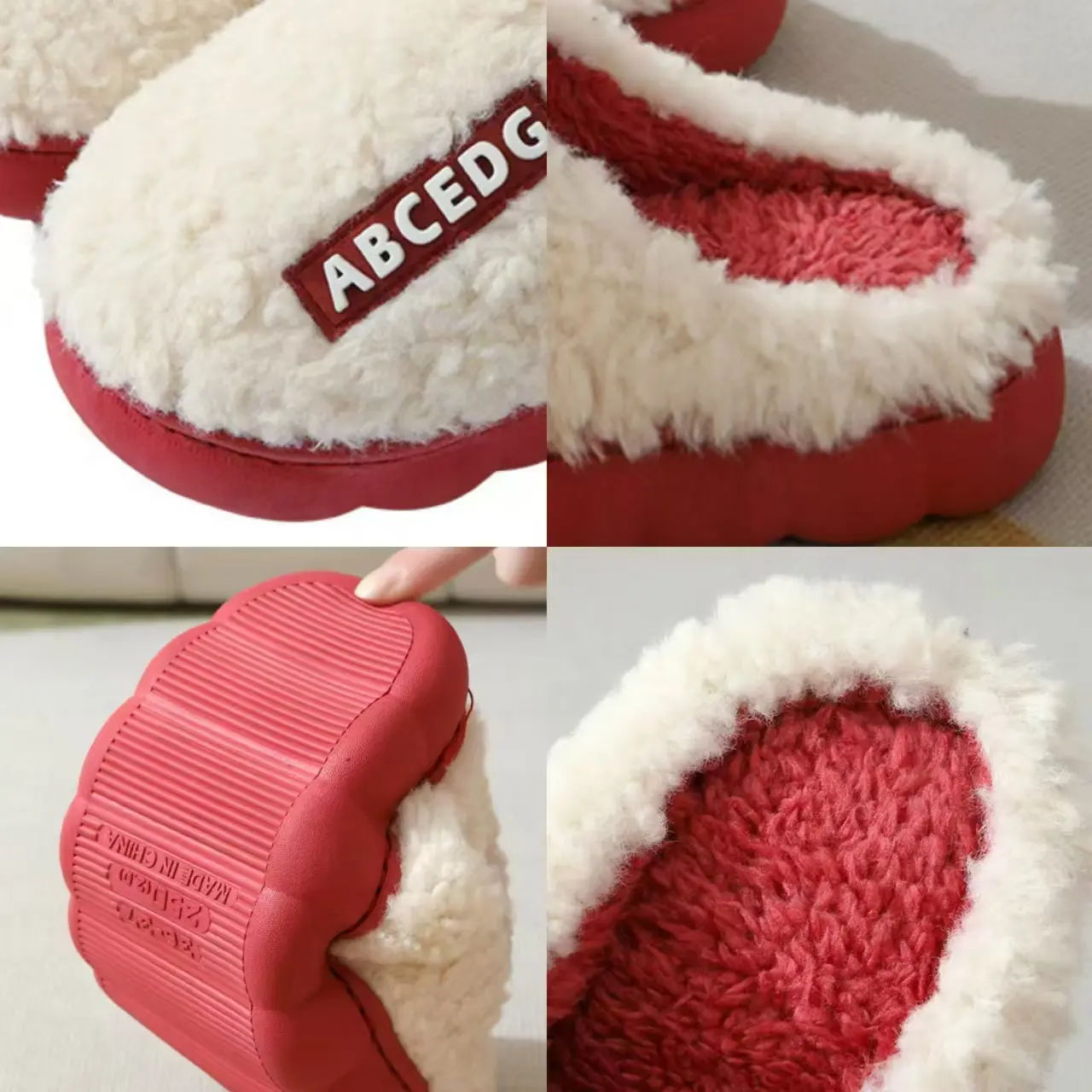 Winter Mens Slippers Warm Home Slippers Couple Indoor Non-slip Slides New Soft Sole Fur Cotton Shoes Plush Casual Women Slippers
